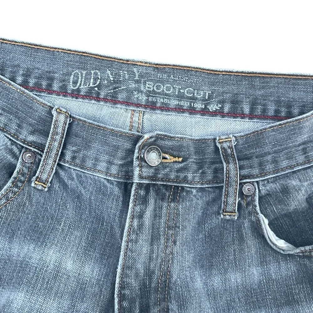 OLD NAVY MEN GRAY WASH JEAN Size 34-34